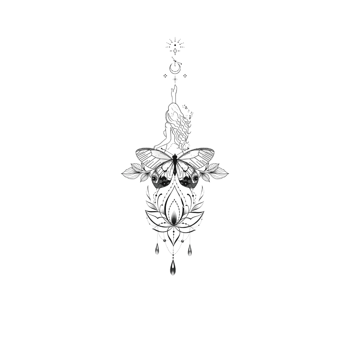 Temporary Tattoo Sticker for Woman