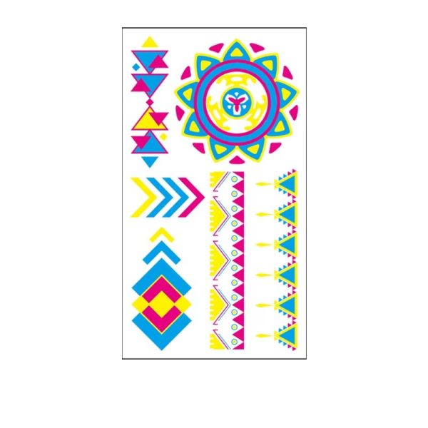 UV Light Arm Tattoo for Women and Men