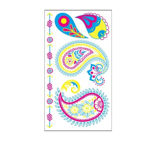 Glow in the Dark Party temporary tattoos