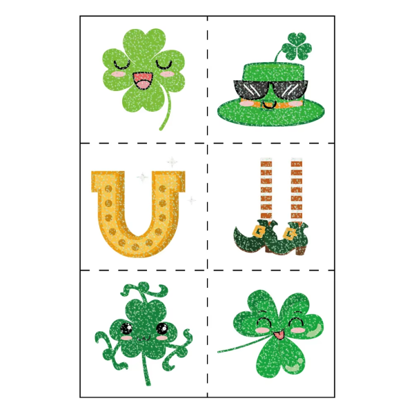 Glitter Cute Temporary Tattoo Sticker for Kid