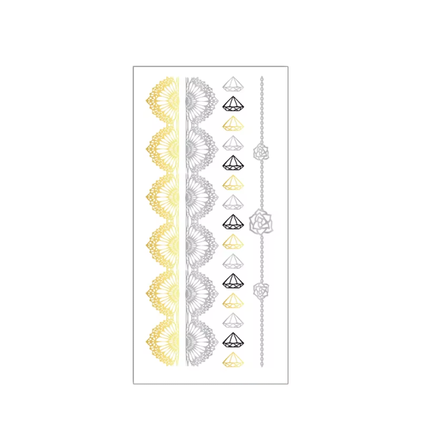 Metallic Temporary Tattoos Stickers