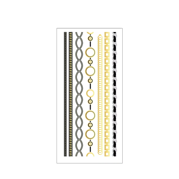 Metalic Temporary Tattoo Stickers for Wedding
