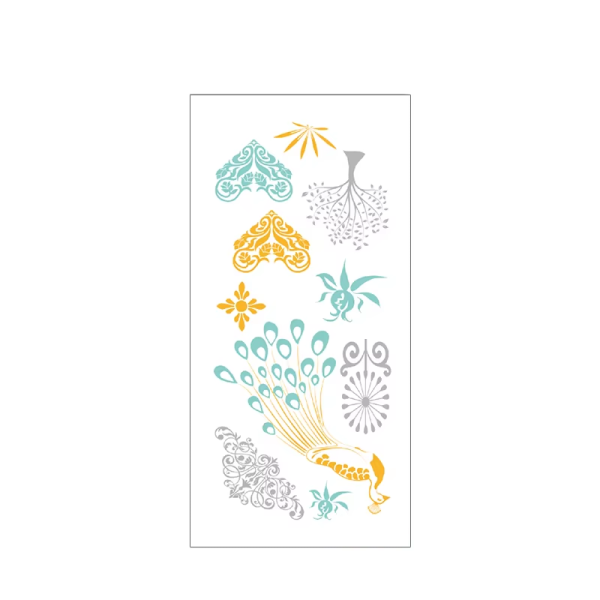 Body Arms Gold & Silver Tattoo Ttickers