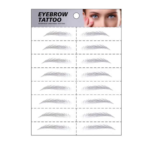 Waterproof Cosmetic Face Eyebrow Tattoo Sticker