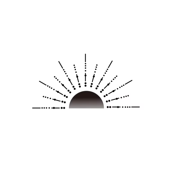 Black Sunrise Herbal Juice Tattoo Stickers