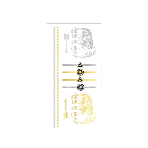 Waterproof Lasting 3-5 days Metalic Tattoo Ttickers