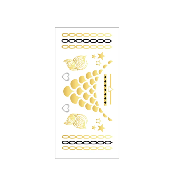 Metalic Waterproof Gold & Silver Tattoo Ttickers