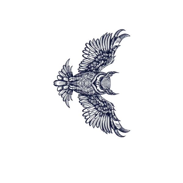 Eagle Chest Herbal Ink Tattoo Stickers