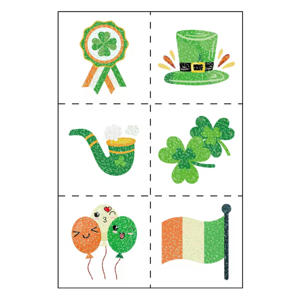Ireland Waterproof Saint Patrick Day Tattoo Stickers