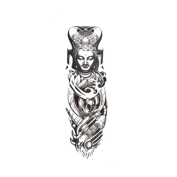 Religion Full Arm Temporary Tattoo Stickers