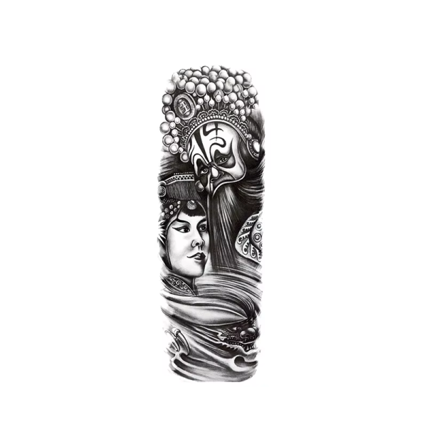 Realistic Man's Arm Temporary Tattoo Stickers
