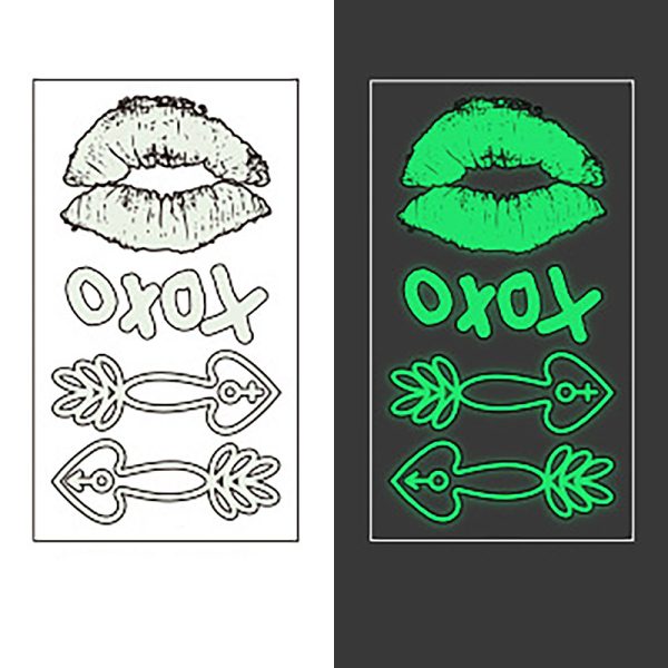 Music Festival Luminous Tattoo Stickers for Party