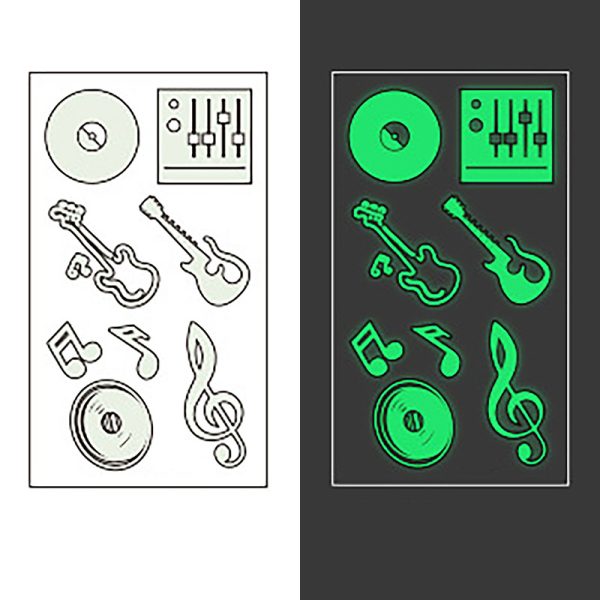Cartoon Luminous Kid Temporary Tattoos