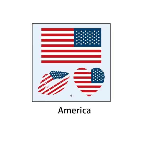 American Independence Temporary Tattoos