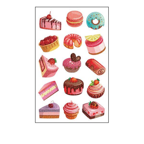 Sweet Desert Glitter Temporary Tattoo Stickers