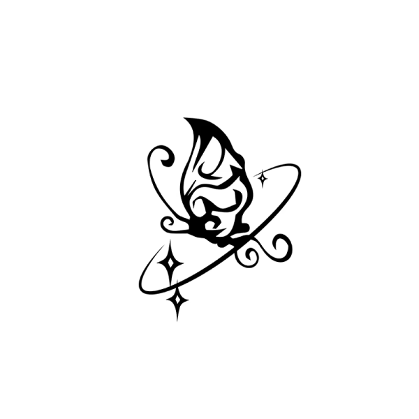 Tattoo Stickers Temporary Herbal Juice Butterfly