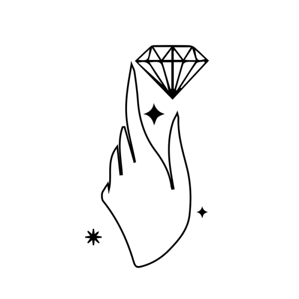 Diamond Semi-permanent Temporary Tattoo Stickers