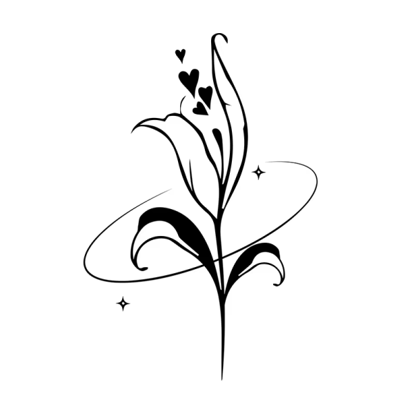 Flower Semi-permanent Temporary Tattoo Stickers