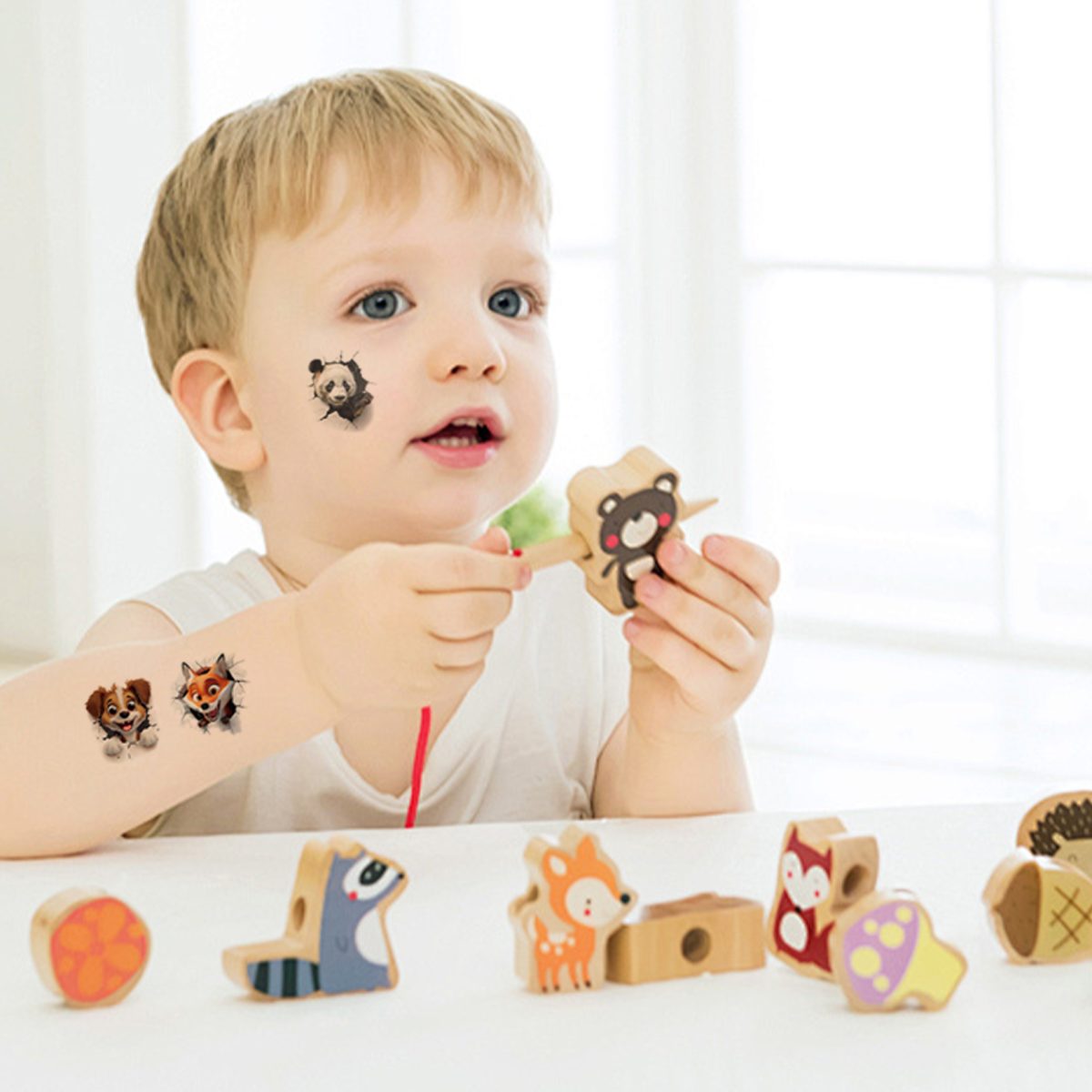 Factory Funny Whale Temporary Tattoo Stickers for Kids - Image 2